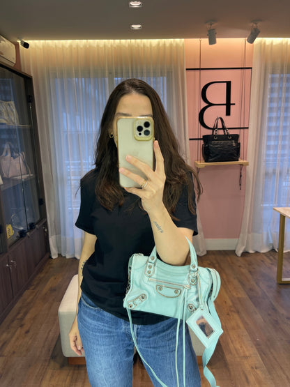 Balenciaga Classic City em Couro Azul