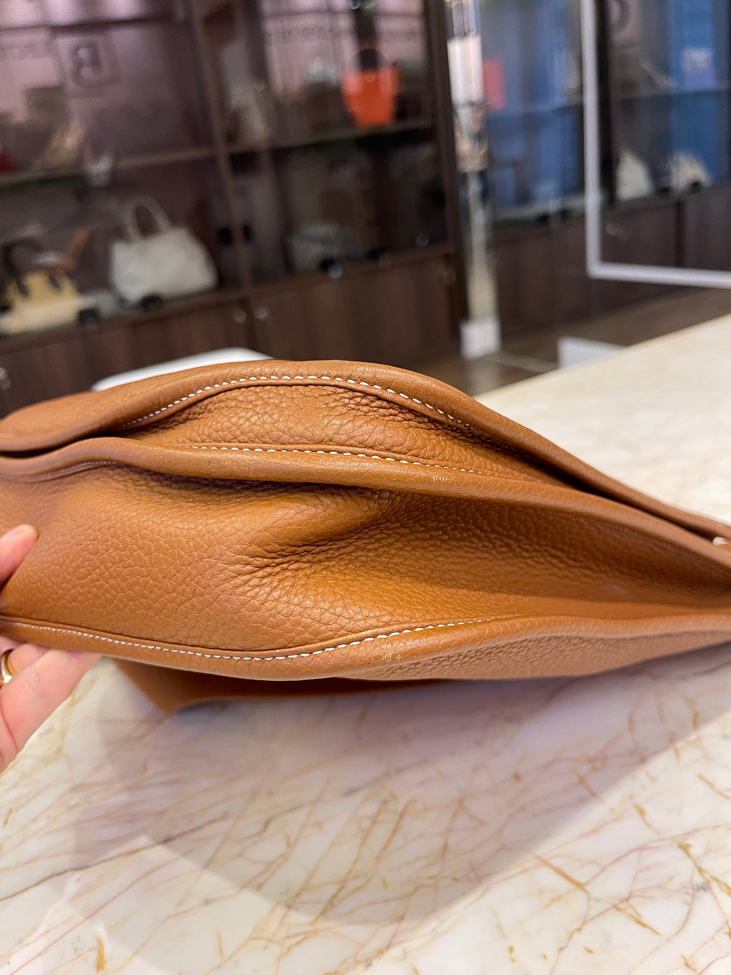 Hermes Evelyne Clemence 29 Caramelo