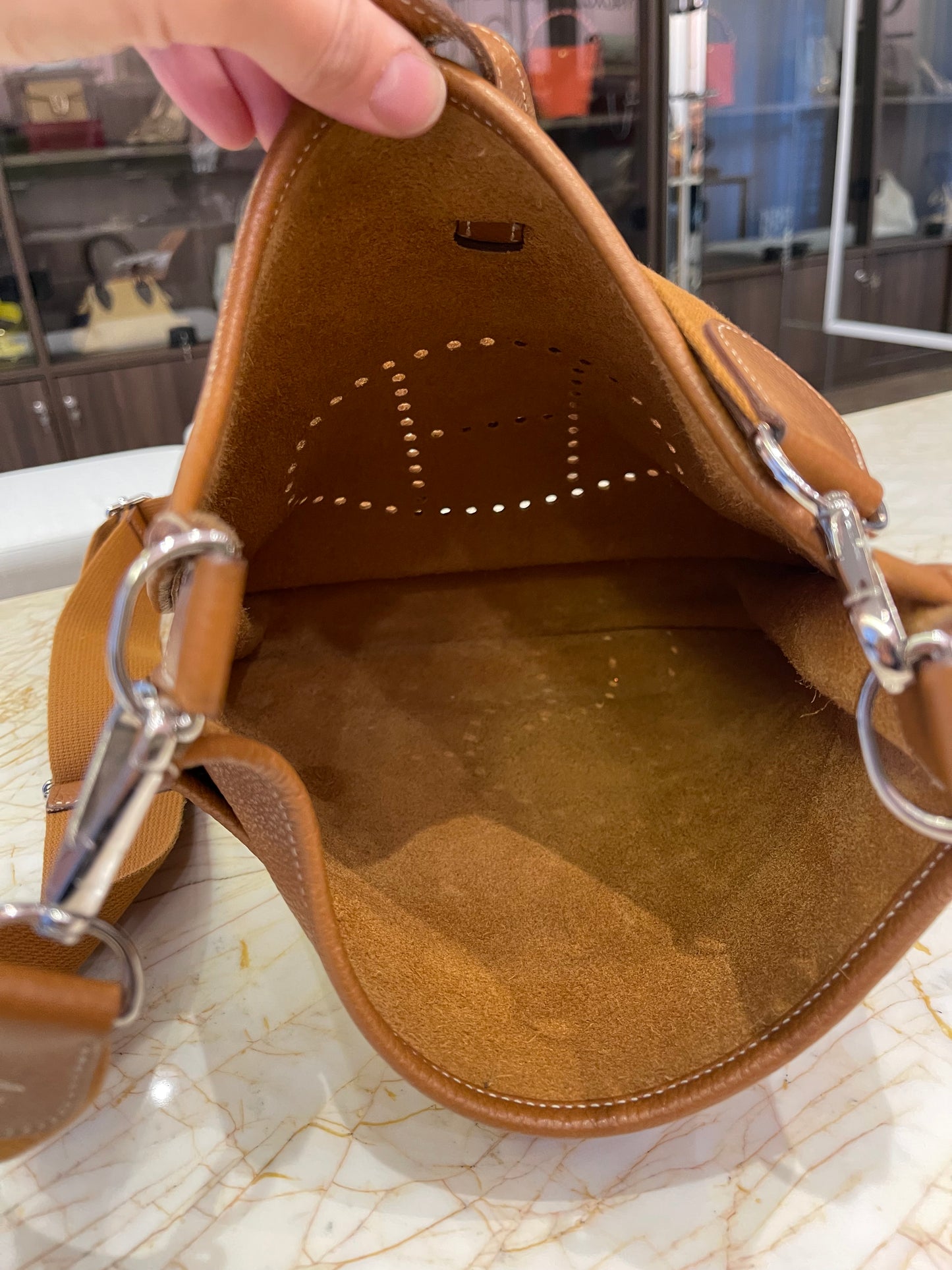 Hermes Evelyne Clemence 29 Caramelo