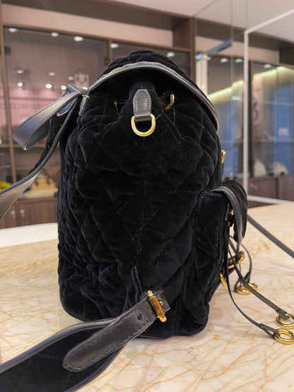Mochila Prada Cousaire Velvet Preto