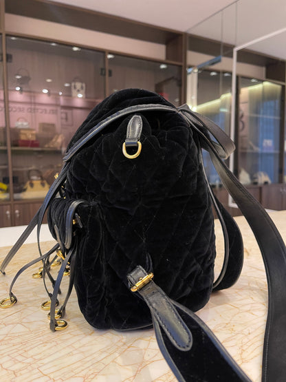 Mochila Prada Cousaire Velvet Preto