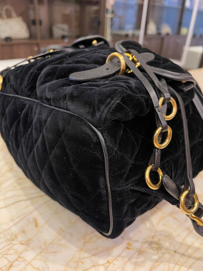 Mochila Prada Cousaire Velvet Preto