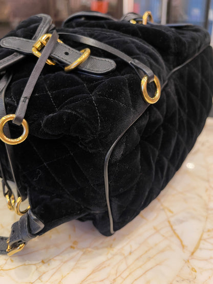 Mochila Prada Cousaire Velvet Preto