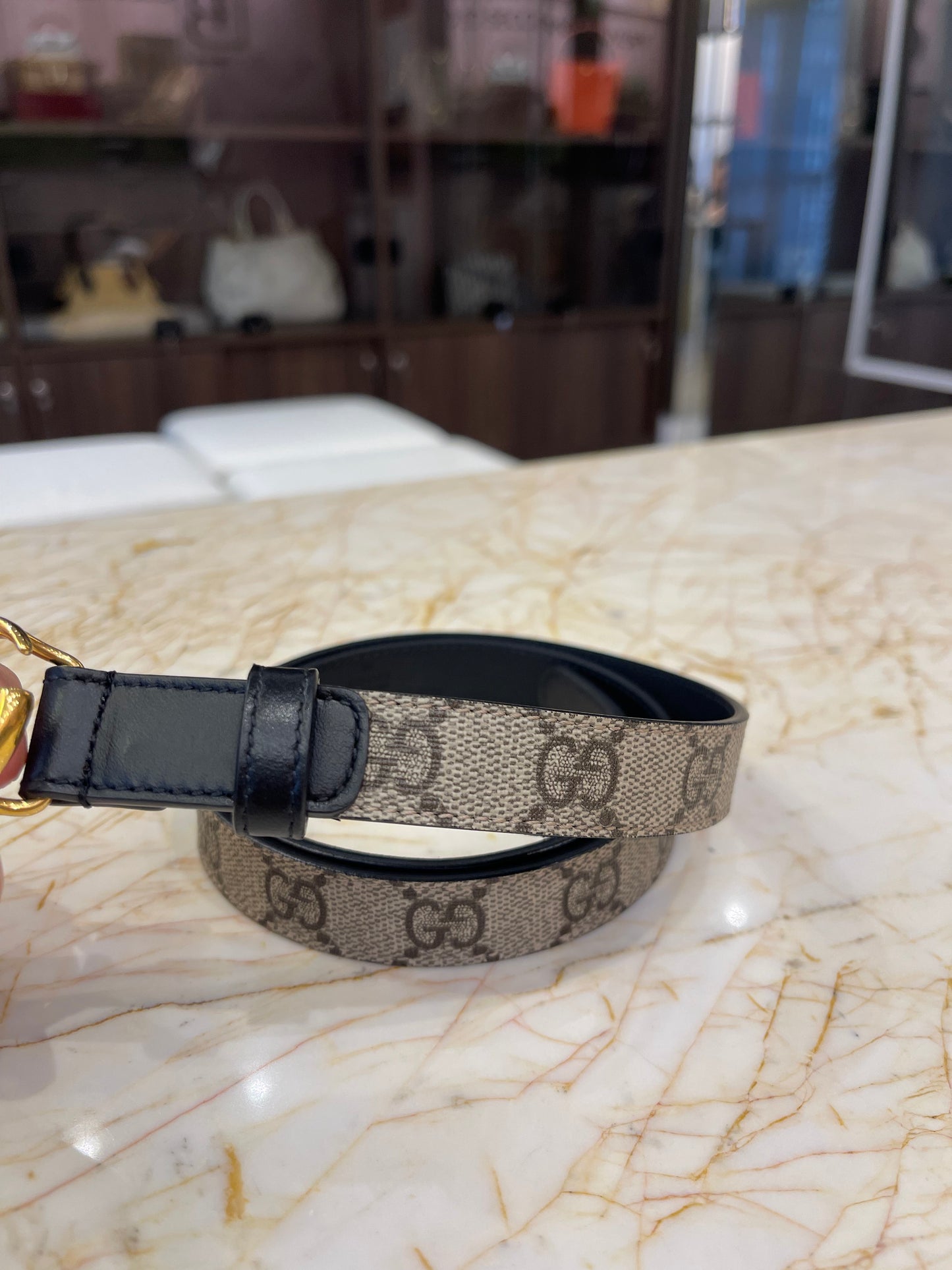 Cinto Gucci Double G Supreme