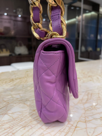 Chanel Small Candy Chain Flap Roxo