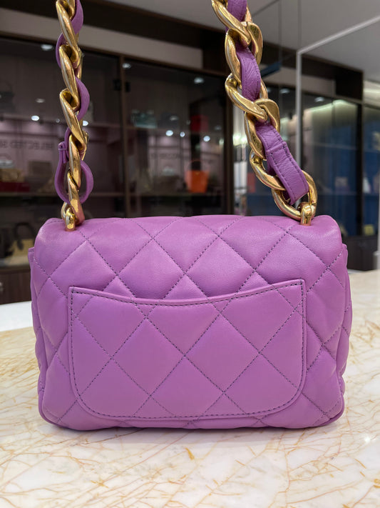 Chanel Small Candy Chain Flap Roxo
