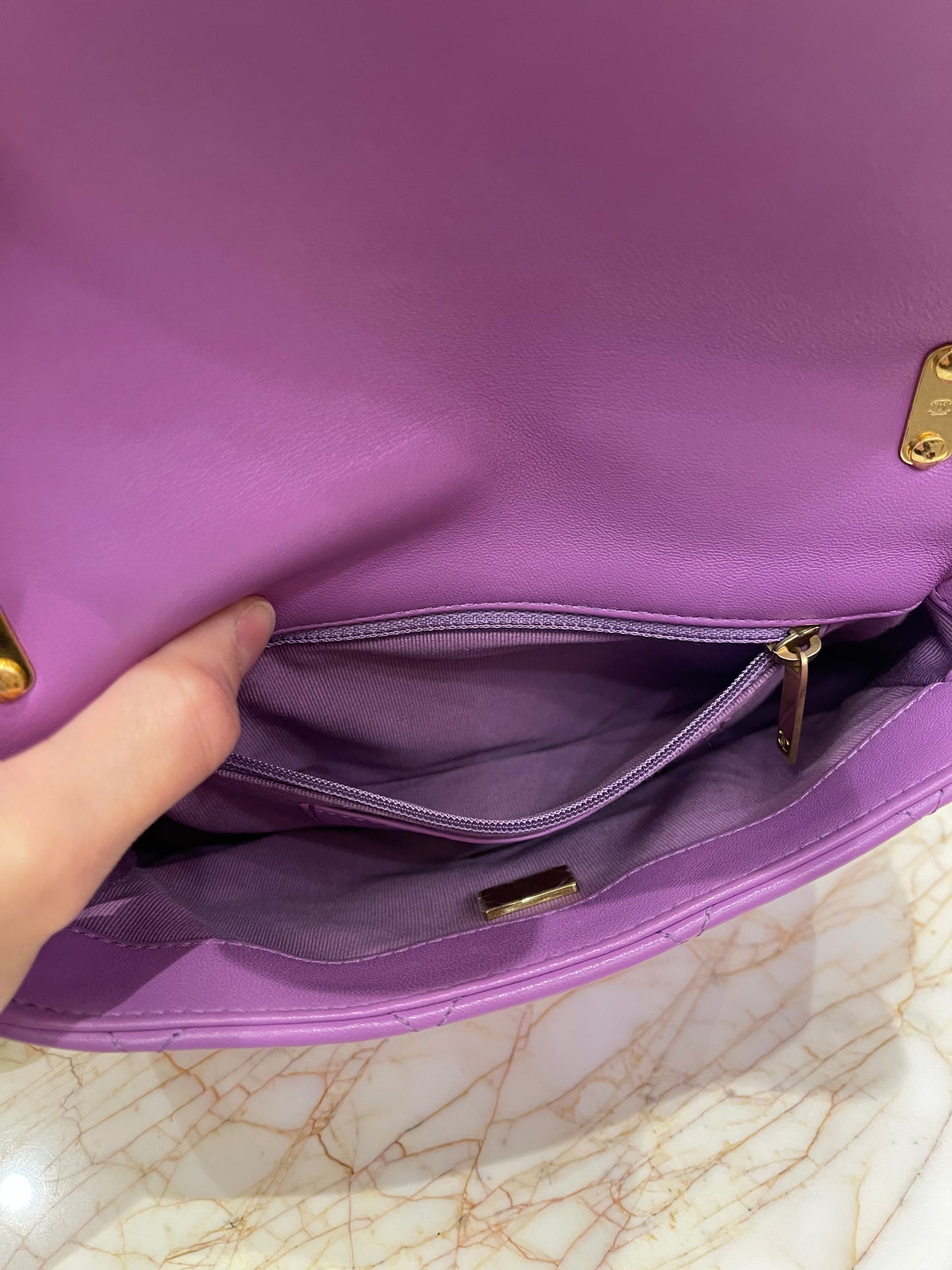 Chanel Small Candy Chain Flap Roxo
