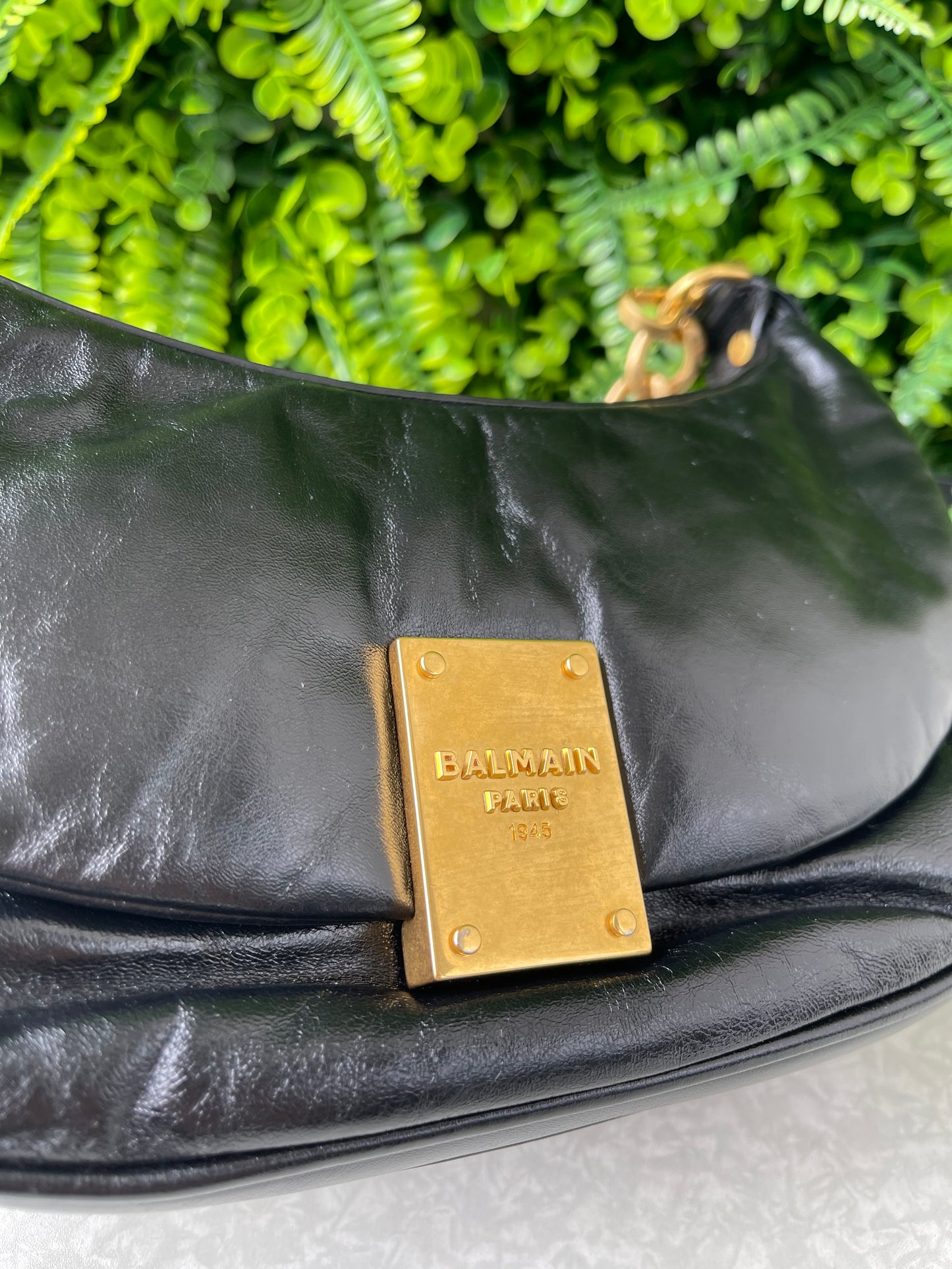 Balmain 1945 Soft Hobo Bag