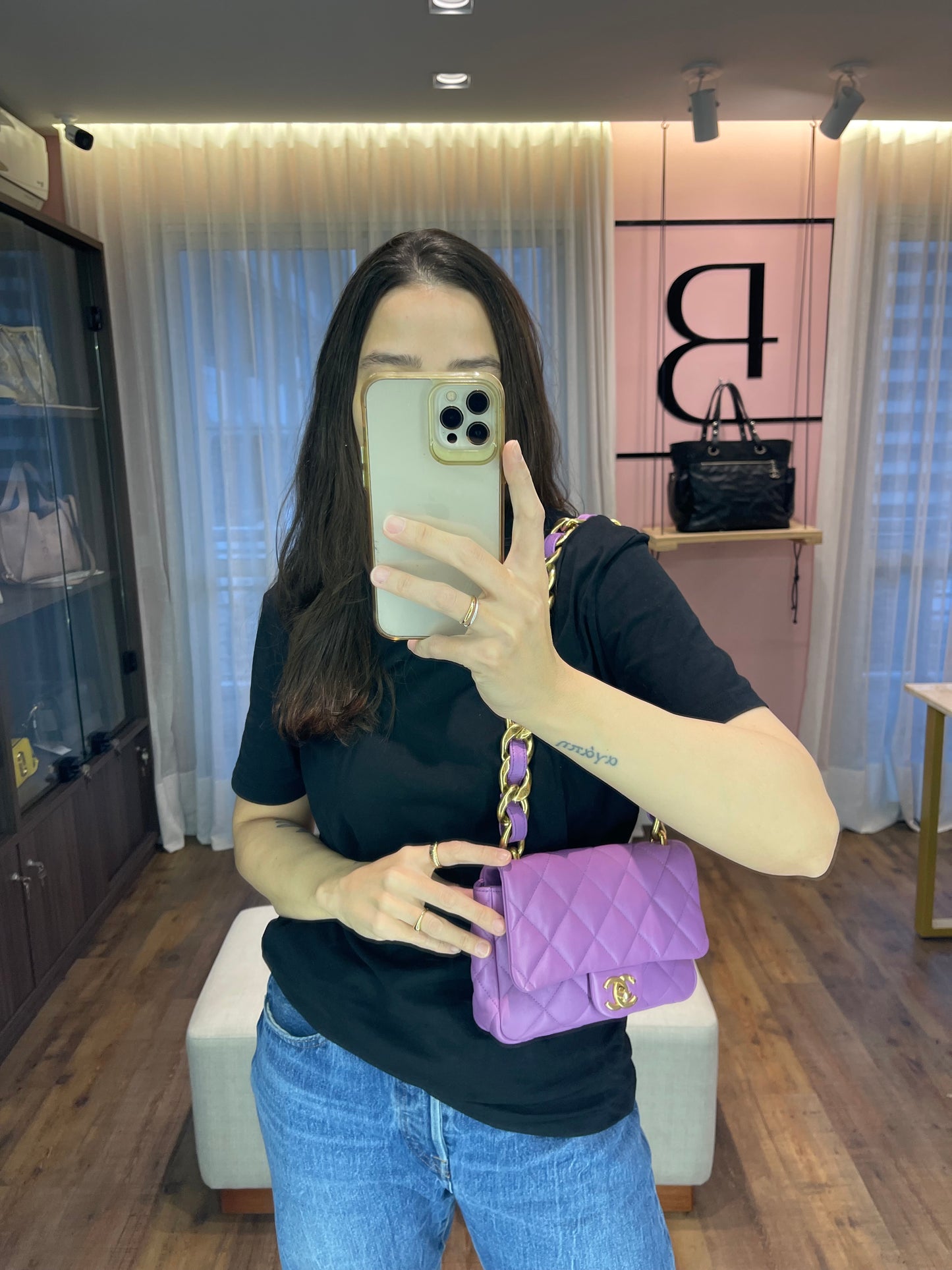 Chanel Small Candy Chain Flap Roxo