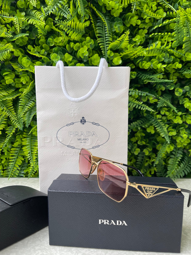 Óculos Prada Eyewear Retangular com Logo