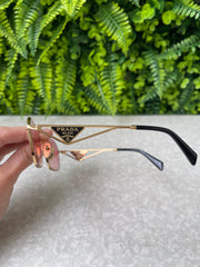 Óculos Prada Eyewear Retangular com Logo