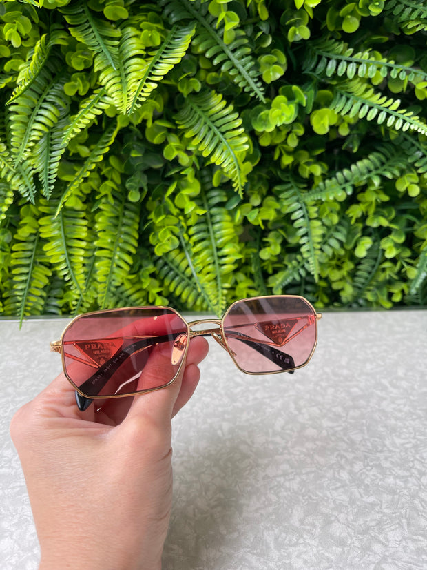 Óculos Prada Eyewear Retangular com Logo