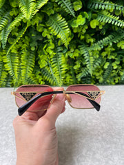 Óculos Prada Eyewear Retangular com Logo
