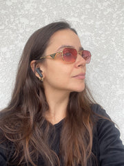 Óculos Prada Eyewear Retangular com Logo