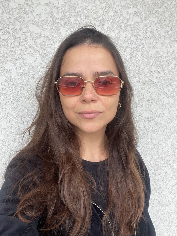 Óculos Prada Eyewear Retangular com Logo