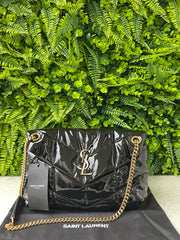 Saint Laurent Patent Puffer Quilted