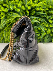 Saint Laurent Patent Puffer Quilted