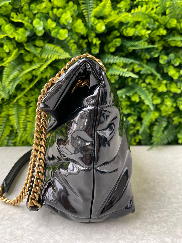 Saint Laurent Patent Puffer Quilted