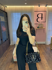 Saint Laurent Patent Puffer Quilted