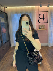 Saint Laurent Patent Puffer Quilted