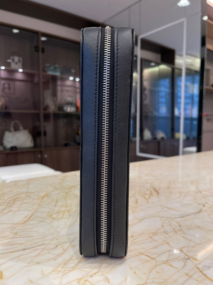 Pasta Goyard em Couro Goyardine Preto