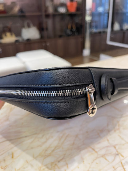 Pasta Goyard em Couro Goyardine Preto