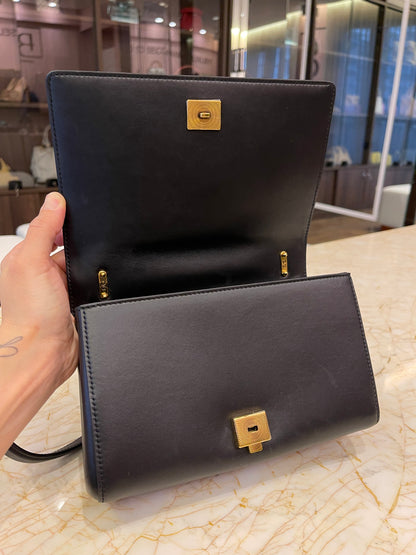 Dolce & Gabbana Devotion Couro Matelassê Preto