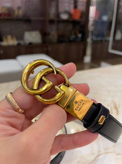 Cinto Gucci Marmont Reversível