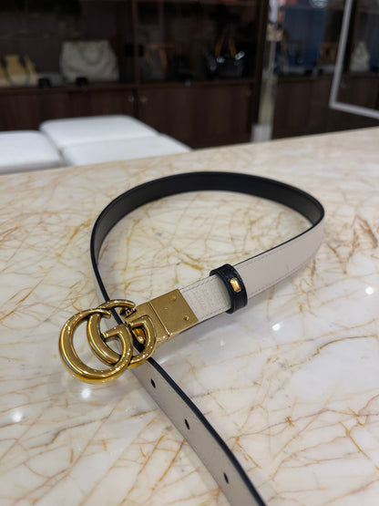 Cinto Gucci Marmont Reversível