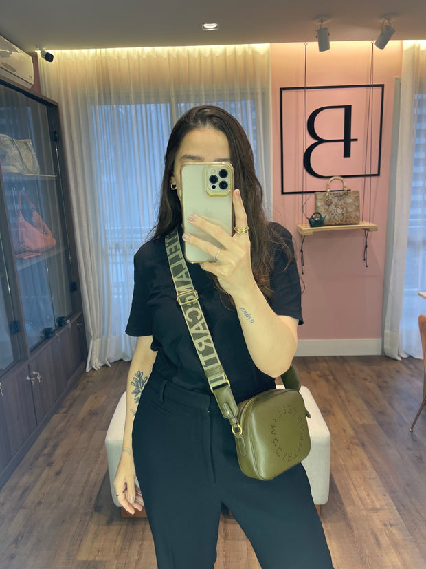 Stella McCartney Small Câmera Bag Verde