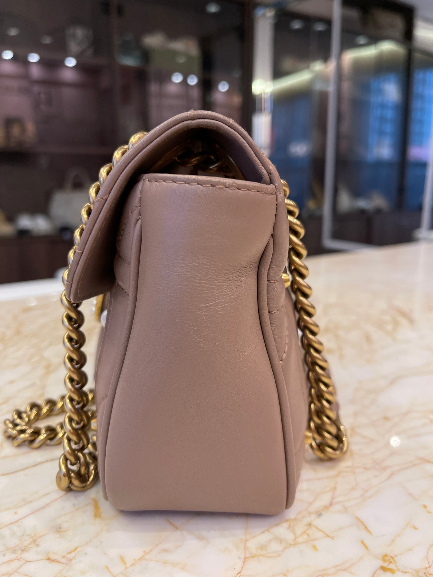 Gucci GG Marmont Pérolas Capuccino