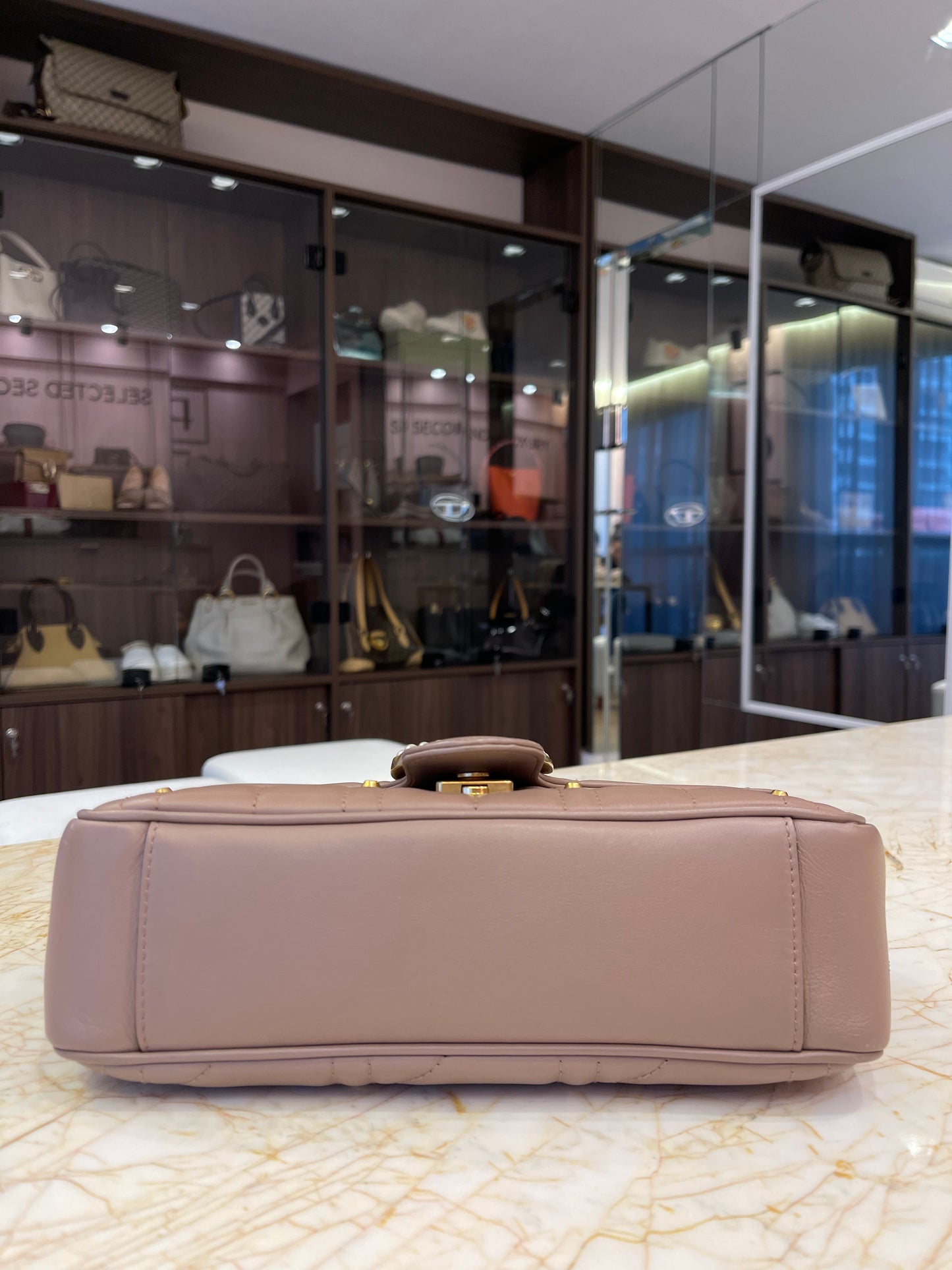 Gucci GG Marmont Pérolas Capuccino