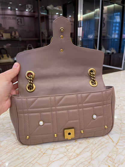 Gucci GG Marmont Pérolas Capuccino