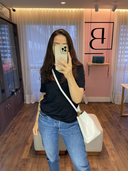Louis Vuitton Néo Noé Love Lock em Couro EPI Branco