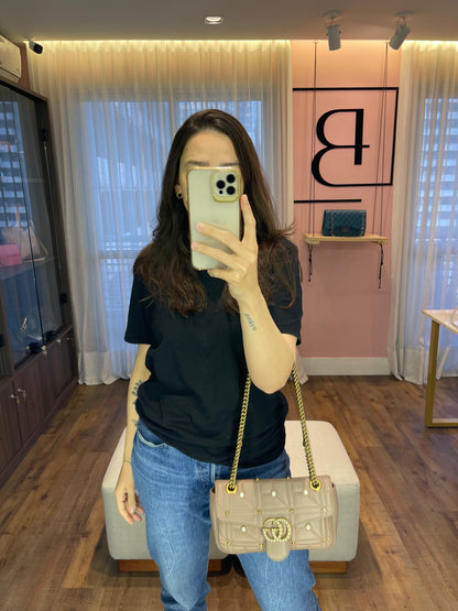 Gucci GG Marmont Pérolas Capuccino