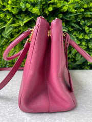 Prada Galleria Couro Saffiano Small Rosa