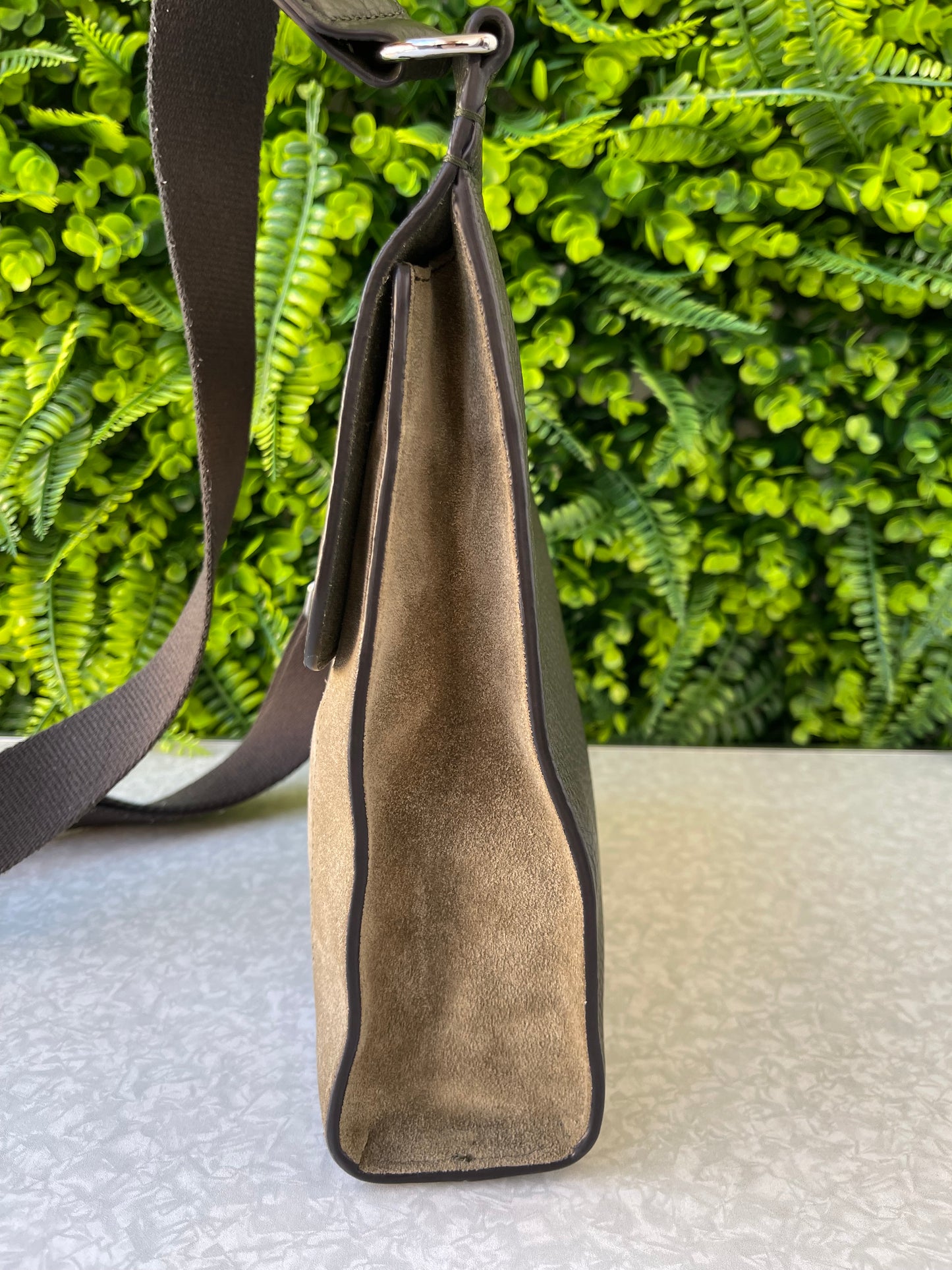 Mulberry Crossbody de Couro e Camurça