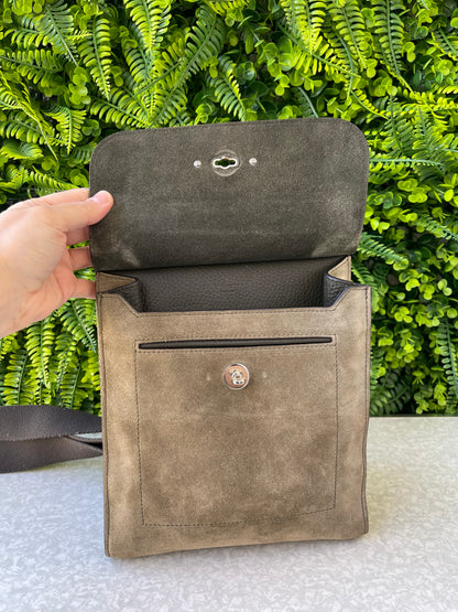 Mulberry Crossbody de Couro e Camurça