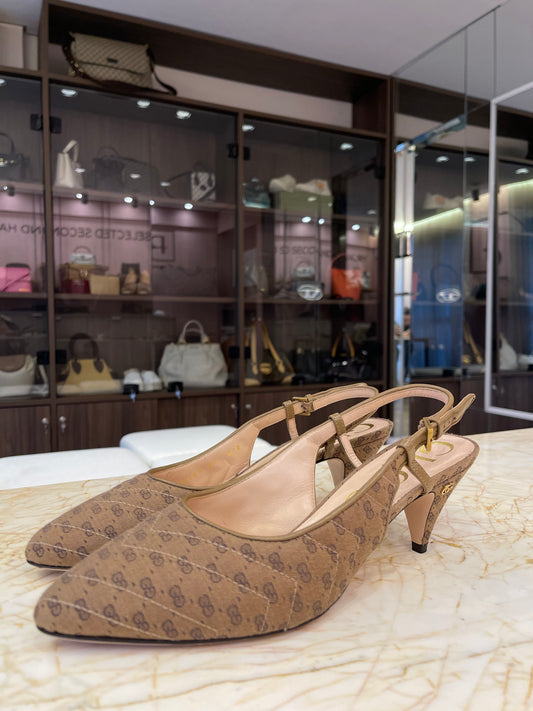 Sapato Gucci Pumps Slingback