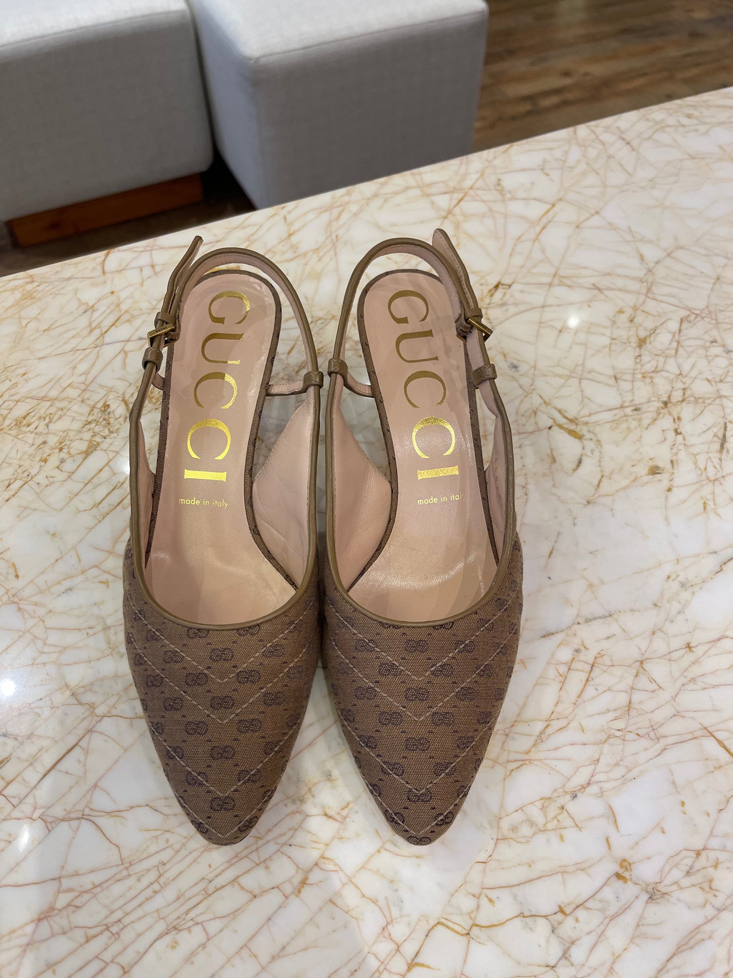 Sapato Gucci Pumps Slingback