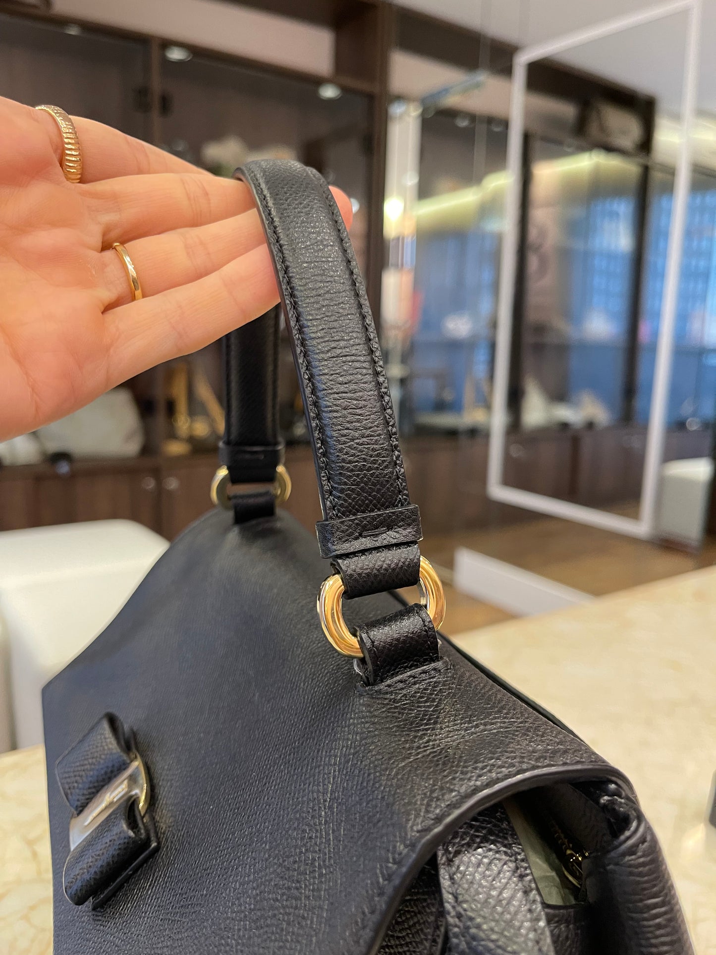 Salvatore Ferragamo Carrie Vara Bow Top Handle
