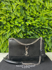 Saint Laurent Croco Sunset Preta