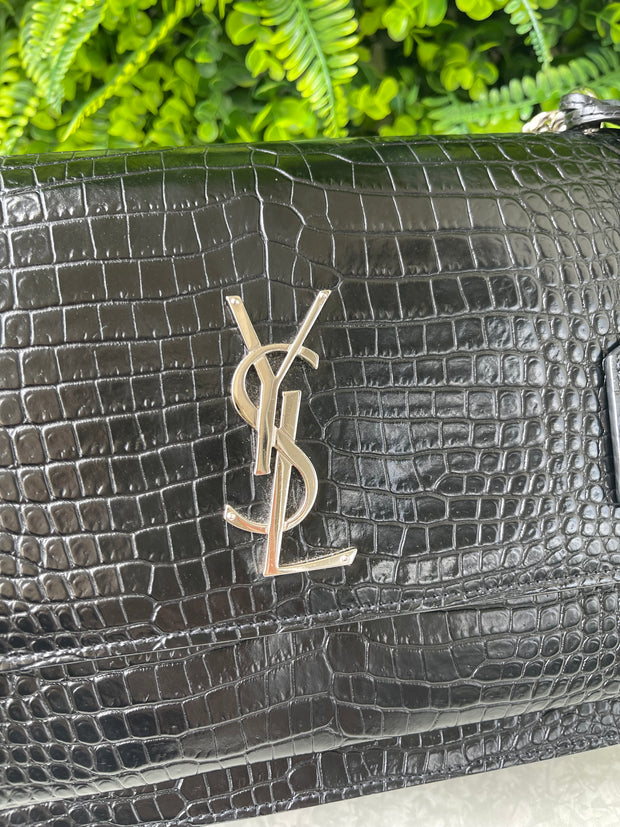 Saint Laurent Croco Sunset Preta