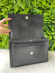 Saint Laurent Croco Sunset Preta