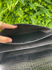 Saint Laurent Croco Sunset Preta