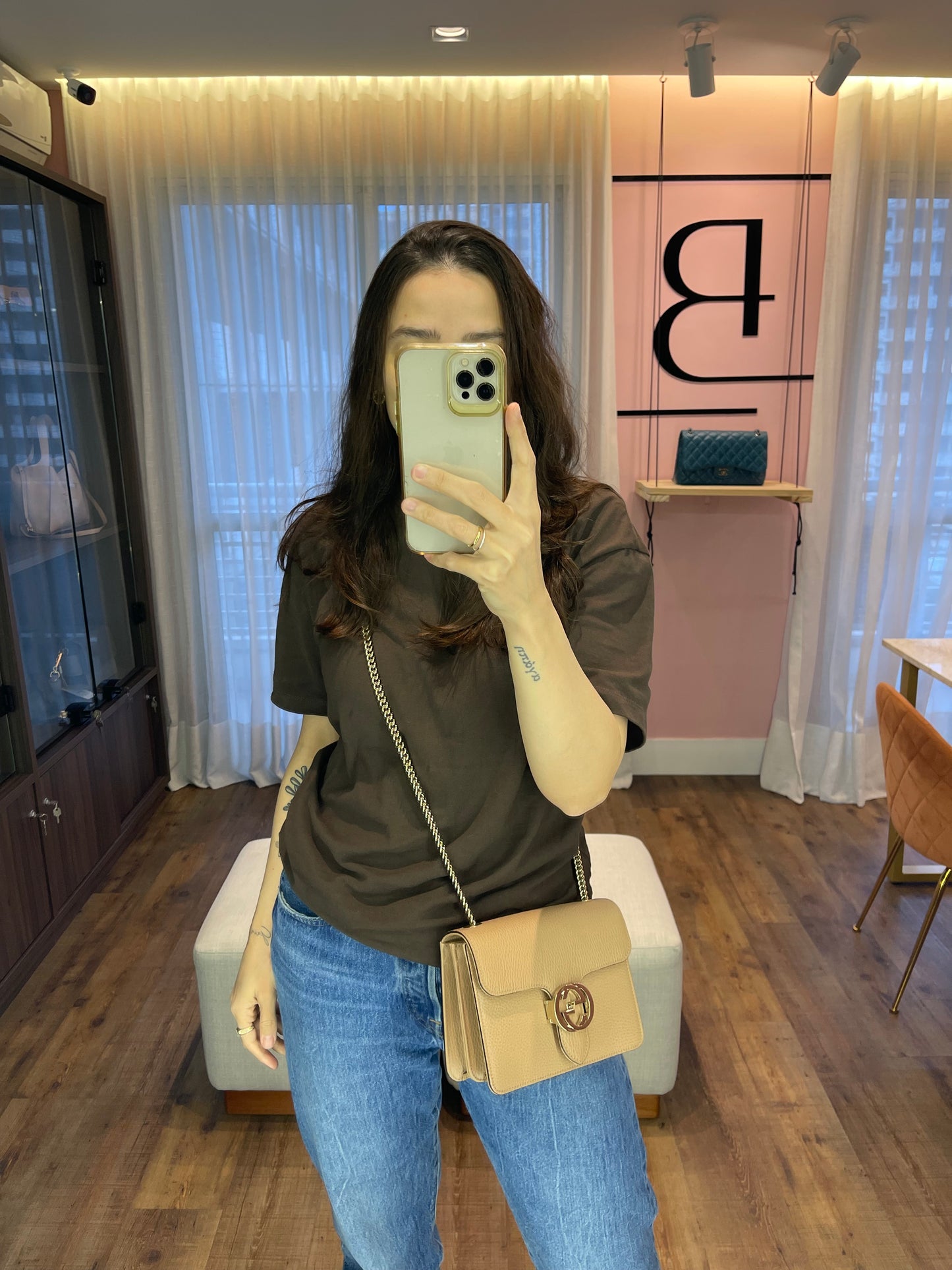 Gucci Interlocking G Small Nude
