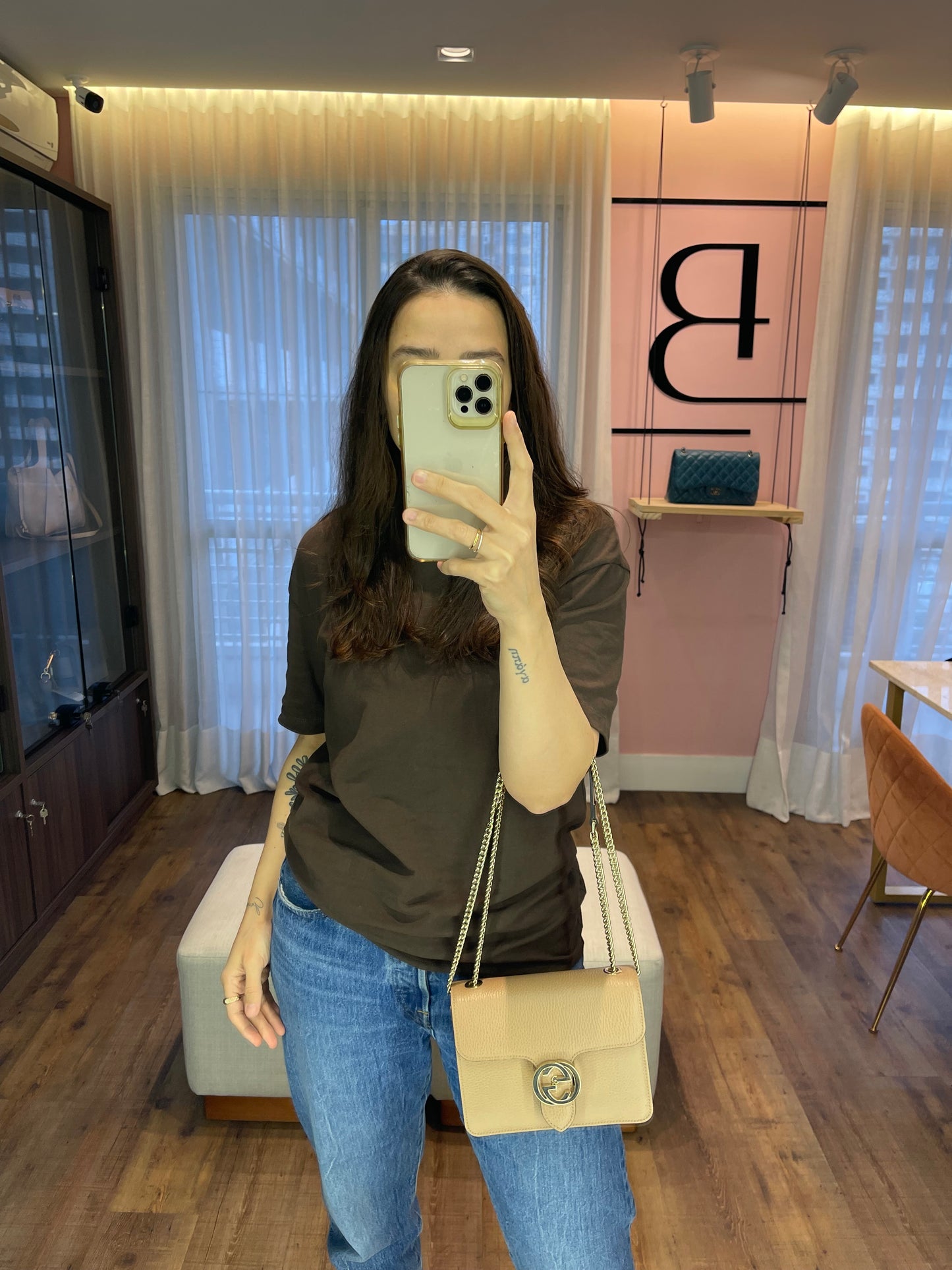 Gucci Interlocking G Small Nude