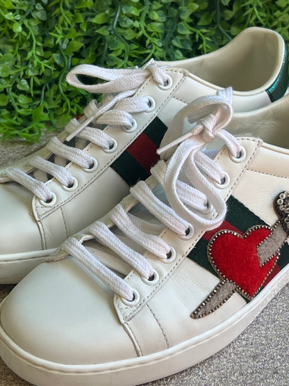 Tênis Gucci Heart Branco
