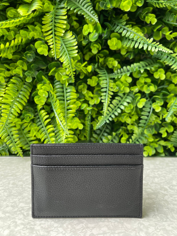 Porta Cartão Chanel em Couro Preto