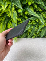 Porta Cartão Chanel em Couro Preto